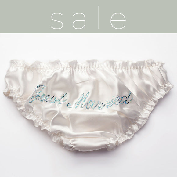 Just Married Aqua Crystal Knicker