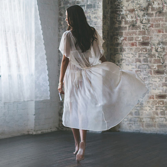 Swan Silk Robe