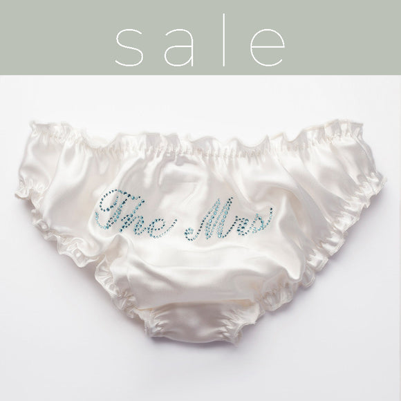 The Mrs Aqua Crystal Knicker