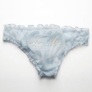 THE MRS EMBROIDERY BRIDAL KNICKER COLLECTION – TROUSSEAU