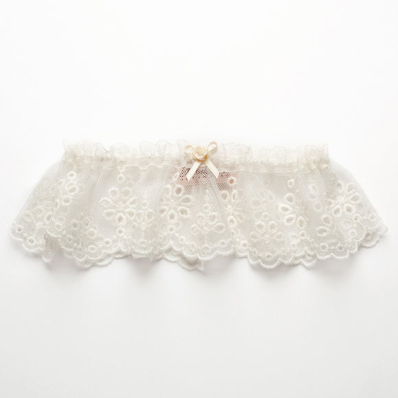 Bridal Trousseau Bohemienne Ivory Lace  Bridal Garter