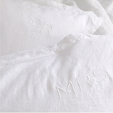 Monogram French Linen Pillowcase Set